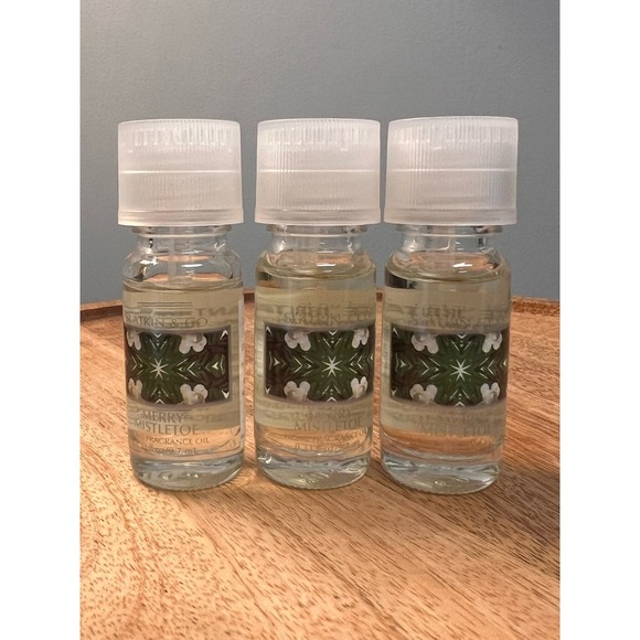3 Merry Mistletoe Bath and Body Works Slatkin scented fragrance oils - Picture 1 of 3